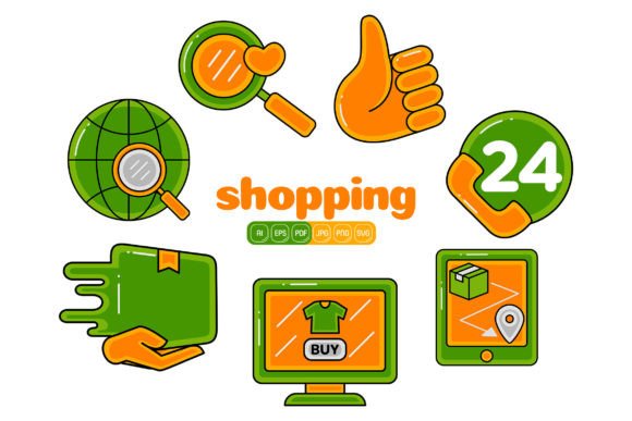 Shopping Vector Pack 06 and the New Reality of Agile Visual Communication
